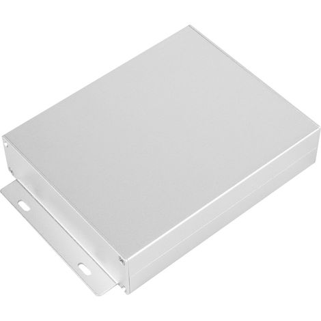 Boîtier en aluminium, boîte électrique blindée de dissipation thermique pour circuit imprimé divisé, 33x114x140mm, coude argent satiné. (1/5)