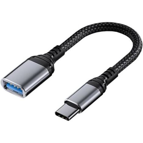 Adaptateur USB C vers USB 3.0, 5Gbps OTG Câble Type C Mâle vers USB A Femelle, Compatible avec iPad Pro, MacBook Pro/Air, Samsung Galaxy S24/S23/S22, Google Pixel, Huawei (1/5)