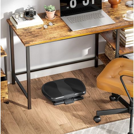 MEUBLIV Reposapiés de oficina 45 x 34 x 10-16,5 cm gris, ajustable, sin montaje (1/5)