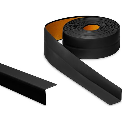 PRIMO Weichsockelleiste selbstklebend schwarz 18 x 18 mm 5 m (1/4)