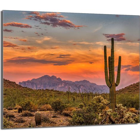 Placa protectora de vidrio para estufa 60x52 Montañas (1/5)