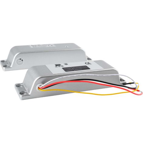 Verrou électrique à pêne dormant 12 V à 24 V en alliage d'aluminium pour système de contrôle d'accès (1/5)