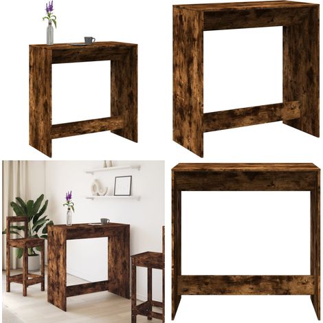vidaXL Bartisch Räuchereiche 102x50x103,5 cm Holzwerkstoff (1/5)