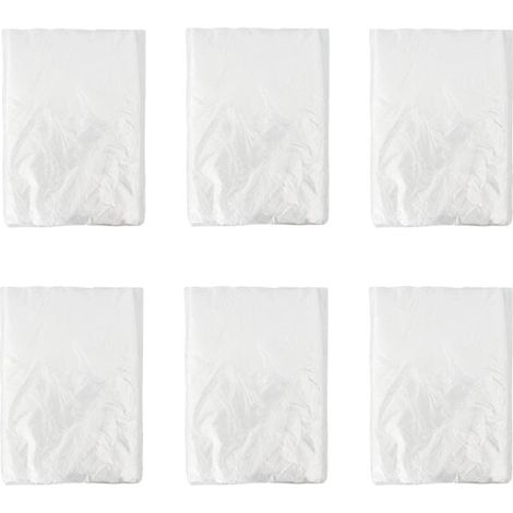 Chiffon anti-poussière, paquet de 6 feuilles, transparent, 400 x 500 cm, polyéthylène haute densité