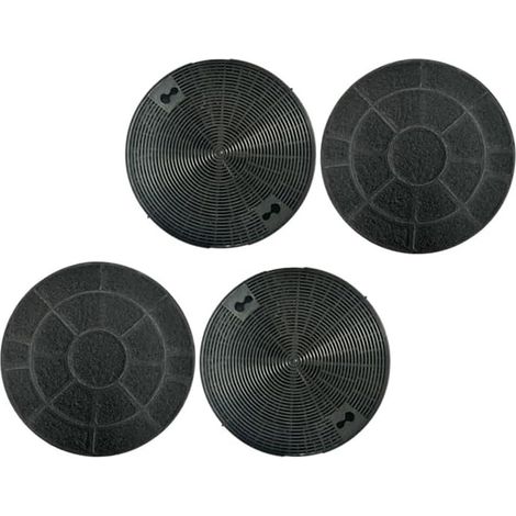 Lot de 4 filtres à charbon de rechange pour hottes Electrolux EFC60001K EFC630X – Lot de 4 filtres à charbon actif anti-odeurs 210 mm (1/5)