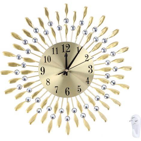 1 Horloge murale, mouvement silencieux, verre antireflet, salon chambre bureau (1/5)