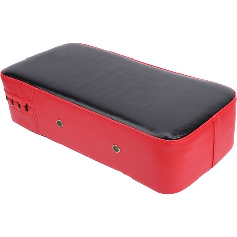 Coussin de frappe pour boxe, coups de pied et coups de poing, cible de combat pour les pieds, bouclier antichoc (noir et rouge) (1/5)