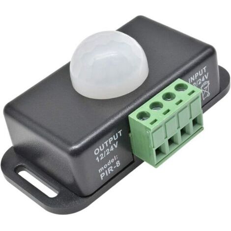 DC12V 8A Lnterrupteur Automatique à Détecteur de Mouvement Réglable pour Armoires,Salon,Escaliers,Garage,Bandes Lumineuses LED. (1/4)