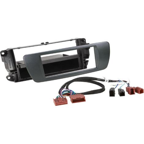 Facade autoradio 1DIN compatible avec Seat Ibiza 6J FL - Gris Galway