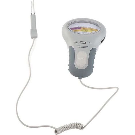 2 en 1 Chlore et pH Testeur Meter pour Piscine Spa, Portable Testeur de Qualite de l'eau avec Aiguille, PH CL2 Level Testeur Tester (1/4)