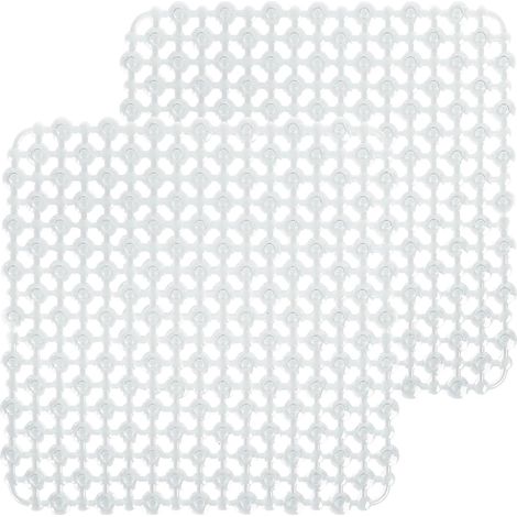 Tappetino in PVC per lavello da cucina, tappetino forato per lavello, tappetino antiscivolo per lavastoviglie, trasparente, per lavelli in acciaio inox e ceramica (1/5)