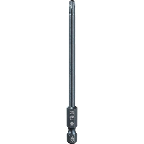 Embout de Tournevis Torx Magnétique, T20 1/4" Hex Tige Longueur 100mm Embout de Vissage Long Hexagonal en Acier S2 avec Trou pour Retirer les Vis de Fixation Outils (1/5)