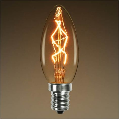 Ampoule vintage bulb Edison E14 C35 incandescente
