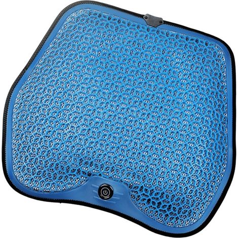 Tapis de refroidissement ergonomique avec 4 turbos ventilateur et mousse à mémoire de forme alimenté par USB pour bureau, maison et véhicule (1/5)