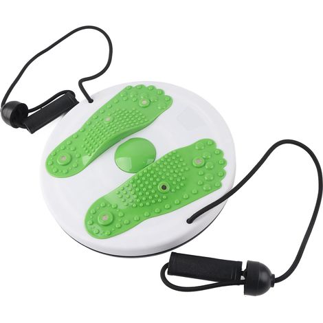 Disque de torsion pour la taille, appareil de fitness aérobique et d'équilibre rotatif pour la maison (Green) (1/5)