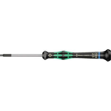 Wera 2054 Elettronica e meccanica di precisione Cacciavite a esagono interno Dimensione chiave (metrica): 2.5 mm Lunghe (1/5)