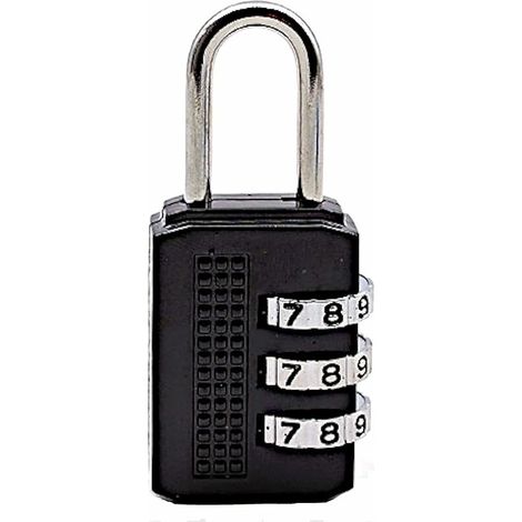Cadenas sans clé à combinaison 3 chiffres facile à configurer votre propre combinaison cadenas (1/5)