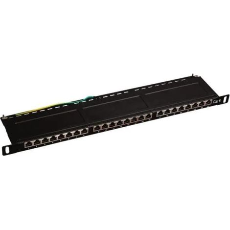 Alantec PK028 Patchpanel Schwarz 24 Ports 1U