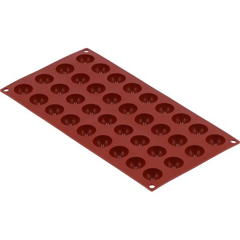Lebensmittelechte Silikonform, halbkugelförmige Schale für Kuchen, Pralinen, Seifen, Selbstgemachtes – 36 Mulden (1/5)