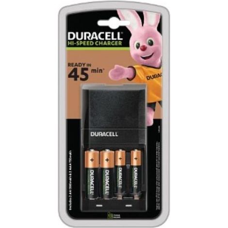 Duracell CEF27 Ladegerät für Batterien schwarz kompakt