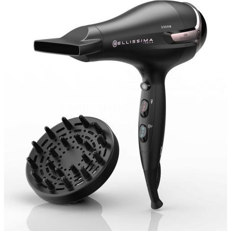 Asciugacapelli - Bellissima - Ionico S9 2300W - Per Capelli Lisci e Mossi - 2 Velocità 3 Temperature - Concentratore Diffuso (1/4)