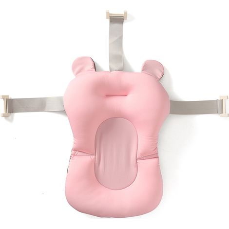 Tapis de bain flottant pour bébé – Rose – Modèle standard avec motif ours (1/5)
