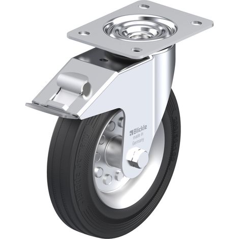 Blickle 380055 LE-VE 200R-FI Lenkrolle mit Feststeller Rad-Durchmesser: 200 mm Tragfähigkeit (max.):