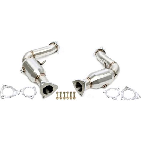 Downpipe Echappement Inox Audi A4 / S4 3.0TFSI Quattro B8 de 2008 a 2015 - Avec Cata-41137506 (1/2)