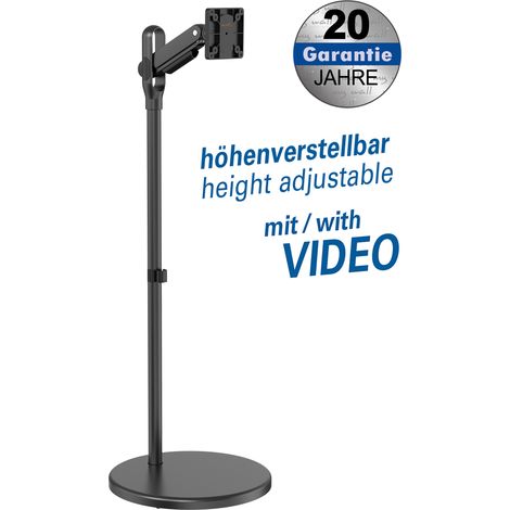 mywall HT34L - Soporte de TV para Pantallas Planas de 17 a 35 Pulgadas (Plegable, Altura Regulable, Sistema de Muelle, Soporte para Monitor y Soporte de televisión)