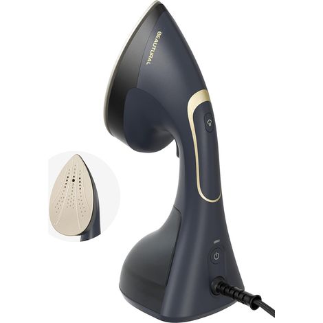 Lisseur Vapeur 1500W 260ml Pliable  Débit vapeur 20g/min, arrêt auto, anti-goutte, brosse pliable, plus puissante (1500W) pour un défroissage rapide et efficace. (1/5)