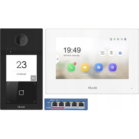 Kit videocitofono IP Hilook di Hikvision IP-VIS-Pro-W (1/5)