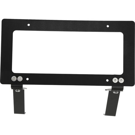 Support de plaque d'immatriculation en alliage d'aluminium noir, kit de fixation de remplacement pour Tesla Model 3 2017-2022 (1/5)