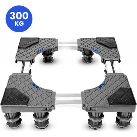 Waschmaschinenständer – 12 Füße – Höhenverstellbar von 43 bis 66 cm – Maximale Belastung: 300 kg (1/5)