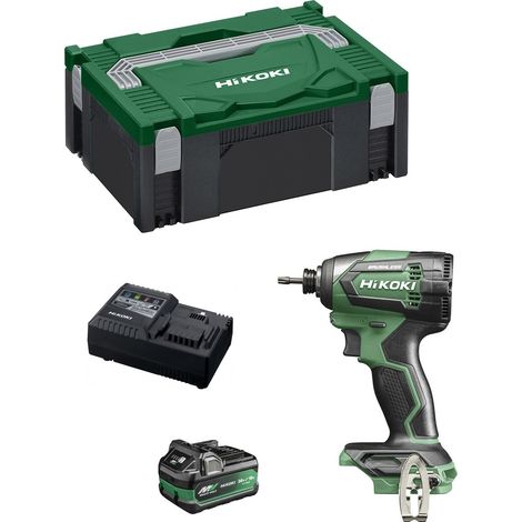 Atornillador de Impacto HIKOKI WH18DEA1X (1 x 2,5Ah/5,0Ah + UC18YSL3 + Maletín HSC II) (1/5)