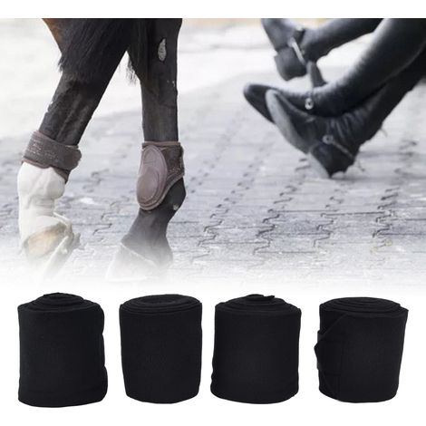 [Vendas para extremidades de animales] ManoMano Vet Wrap Pro – Reutilizable, protección autoadhesiva para patas, poliéster negro – 4 piezas, cada una de 2,5 m x 12 cm (1/5)