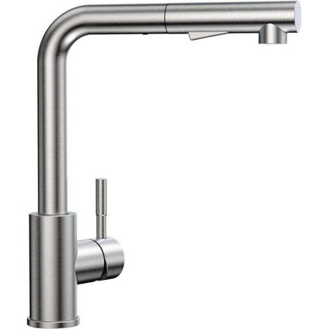 Robinet Cuisine Douchette avec 2 Modes de Pulvérisation, XU, Mitigeur Cuisine avec Douchette Extractible Rotatif à 360° Froid & Chaud Disponible - KZQ