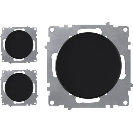 Interrupteur simple allumage (lot de 3) - noir
