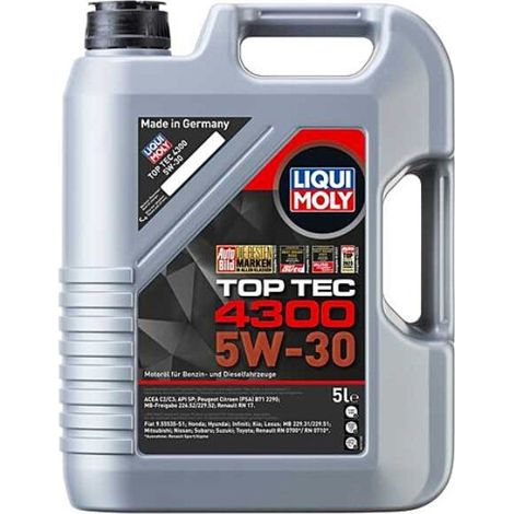 Huile antifriction haute technologie Top Tec 4300 5W-30 5L Liqui Moly (1/2)