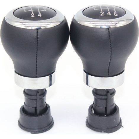 Suitable for Volkswagen Golf and 6-speed cars, wide cover gear shift knob modification, 5/6 gear shift accessories, leather-wrapped 6-speed, one pack. (1/4)