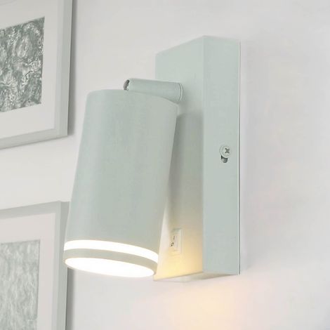Wandleuchte Aluminium GU10 verstellbar Weiß Wandlampe