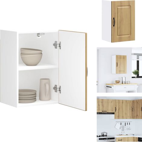 Küchen-Hängeschrank Kalmar Artisan-Eiche Holzwerkstoff - Küchen-Wandschrank - Küchen-Wandschränke - Wandschrank Küche - Küchenschrank (1/5)
