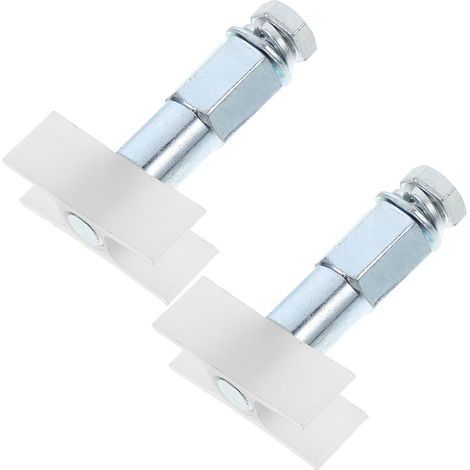 2 Pièces Guide Inférieur pour Porte d'ascenseur Blanc en Abs et Métal, Glissière Robuste pour Maintenance et Réparation Stabilité et Durabilité Assurées (1/5)