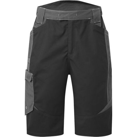 Bermudas WX3 Industrial Wash multibolsillos laterales elásticos PORTWEST T748 26 pulgadas Negro
