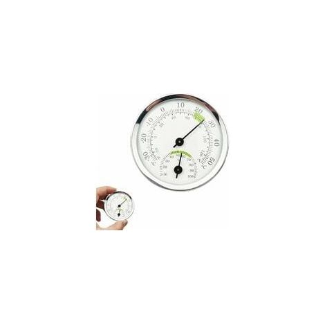 Thermomètre hygromètre, thermomètre analogique extérieur, thermomètre mural sans fil et hygromètre pour moniteur climatique intérieur et extérieur (B) (1/5)