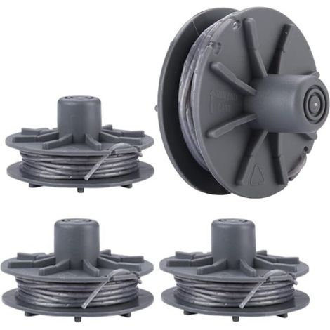Bobine de fil de rechange pour débroussailleuse Gardena – compatible modèles 5307-20, 8846 à 8848 et 9805 à 9809 – lot de 4