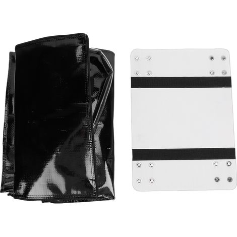 Sac à provisions pliable à roulettes, idéal pour faire les courses, laver le linge, camper et déménager (noir) (1/5)