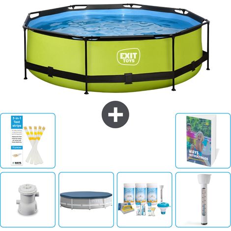 Exit Pool Rund - 300x76 cm - 7-teilig S226