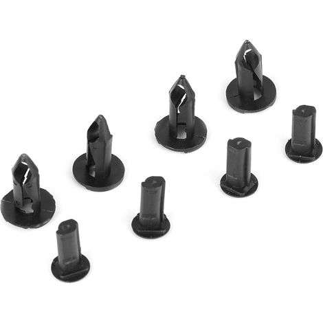 100 rivets noirs pour pare-chocs et ailes de voiture, clips de fixation en plastique pour Toyota (1/5)