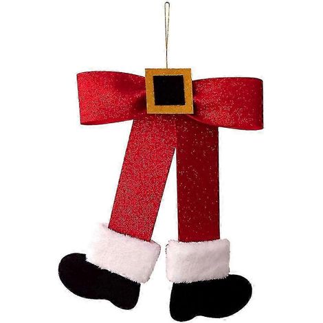 Pendentif nœud de Noël imprimé nœud de sapin de Noël décoration de Noël (1/5)