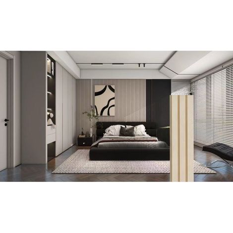TRADE SHOP - Pannello Decorativo 3d Beige Con Inserti Oro 12x200x290 Cm Rivestimento Parete -